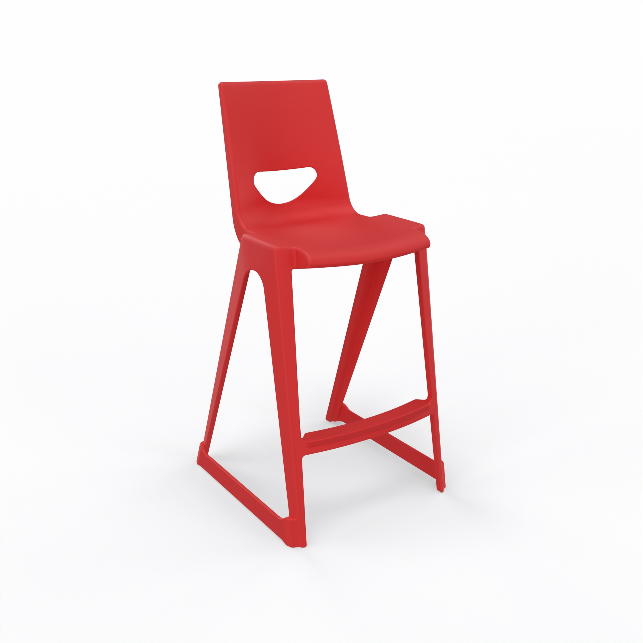 en one high chair H685 High Back - Cherry Red - Angle.jpg